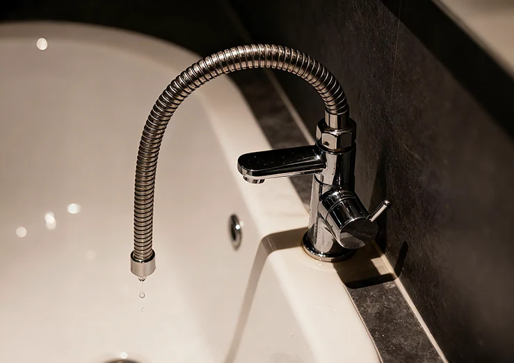 Hoe om te gaan met een lekkende badkamerslang?