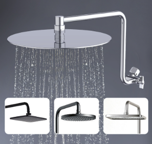 Verstelbare massief messing douchearmverlenging