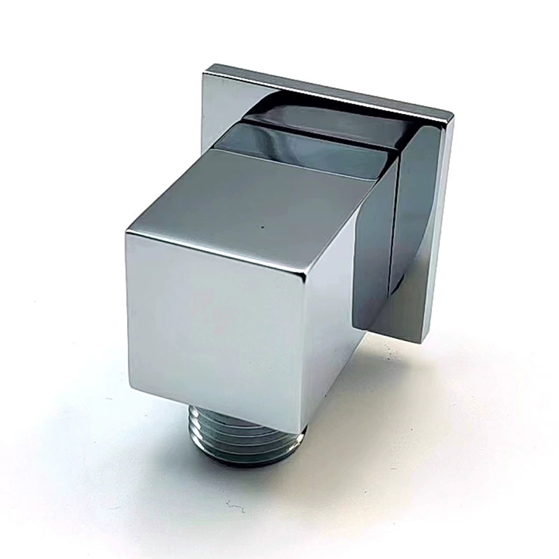 Premium massief messing douchehouder, verborgen vierkante beugel voor handdouche, robuuste wandmontage