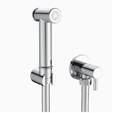 Ronde bidetsproeier met push-type