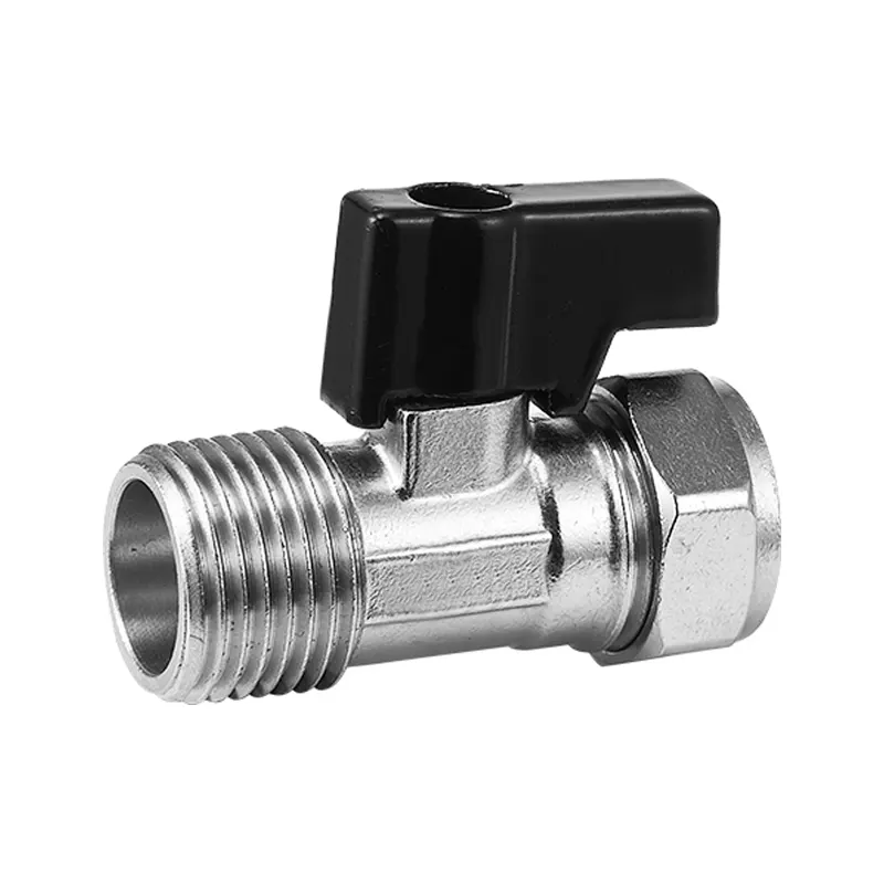 Snelopenende messing kogelkraan met patroonzitting