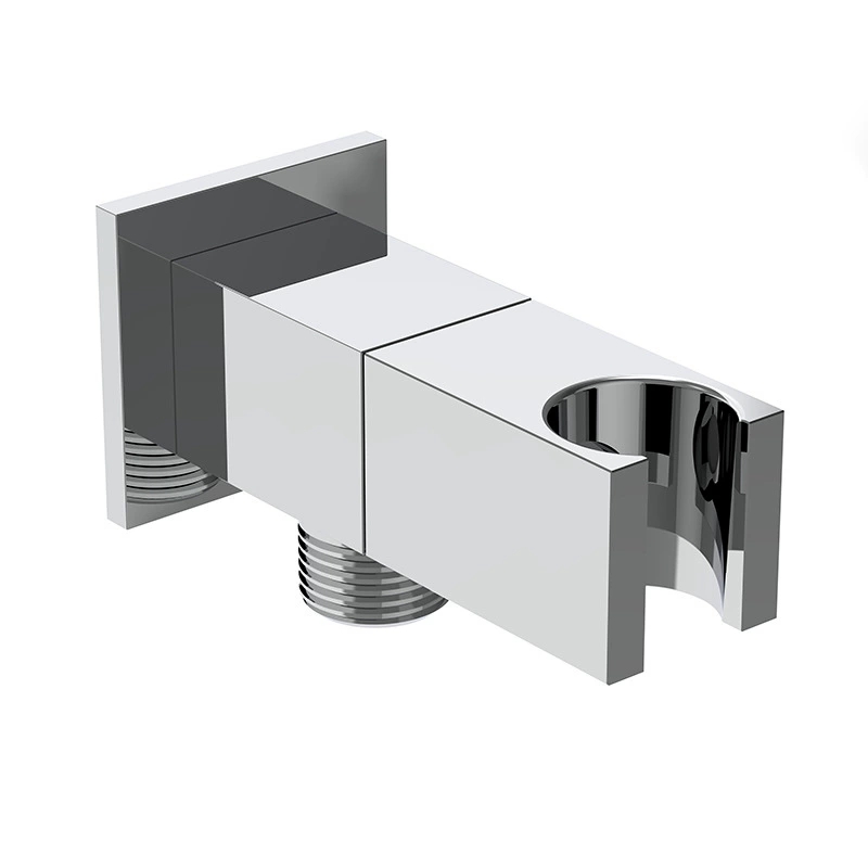 Verdikte massief messing vierkante hoekkraan met douchehouder, 1/2