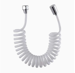 TPU flexibele intrekbare doucheslang 2,3 m, opgerolde veerbuis voor bidetsproeier